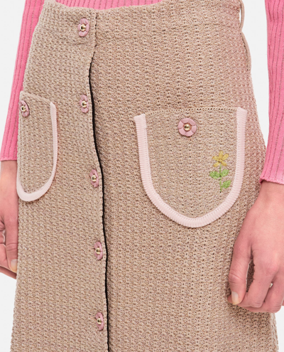 CORMIO LUCIA COTTON MIDI SKIRT