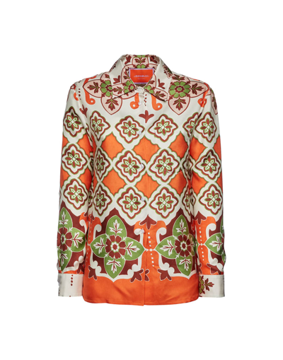 La Doublej Patterned-print Silk Shirt In Partenope