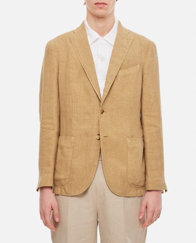 Boglioli Single-breasted Jacket In Beige