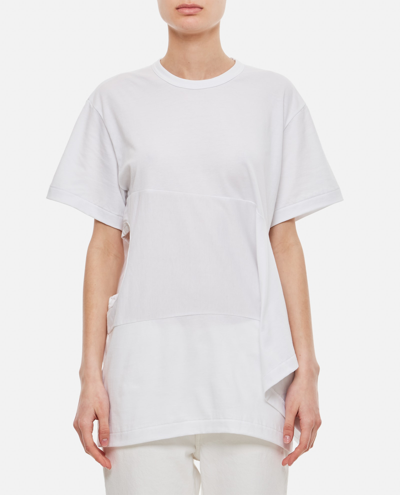 Comme Des Garçons Cotton Jersey T-shirt In White