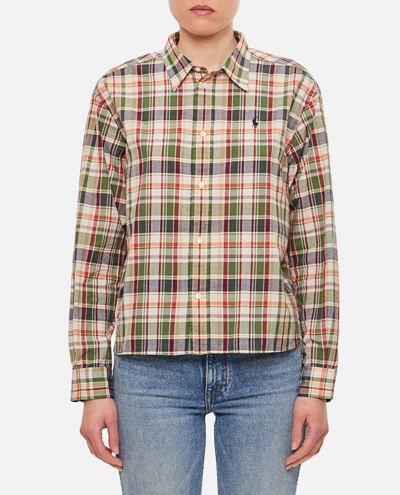 Polo Ralph Lauren Long Sleeve Button Front Shirt In Multicolor