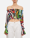 EMILIO PUCCI CROPPED LONG SLEEVE JERSEY SHIRT