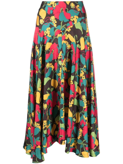 La Doublej La Double J Milan Skirt In Multicolour