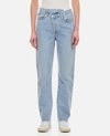 Agolde Crisscross Straight Leg Jeans In Light Blue