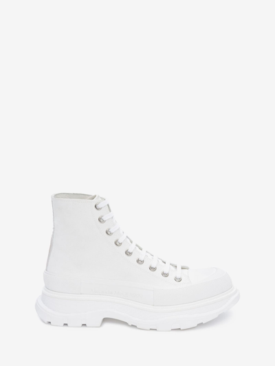 Alexander Mcqueen Tread Slick Boots In White