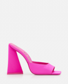 Attico Devon Satin Mules In Pink