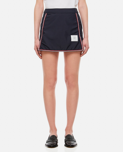 Thom Browne Women's Technical Fabric Mini-skirt In Blue
