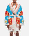 Alanui Icon Jacquard-knit Cardigan In White