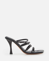Proenza Schouler Logo High-heeled Sandals In Black