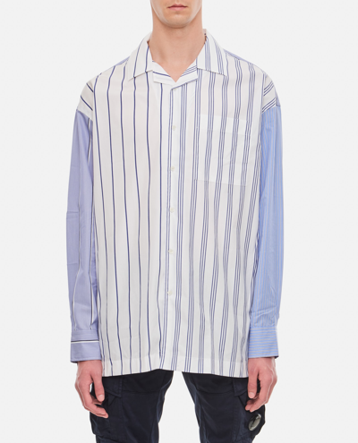 Jw Anderson Relaxed Fit Striped Shirt In Blue