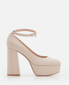 GIANVITO ROSSI PLATFORM PUMPS WITH ANKLET