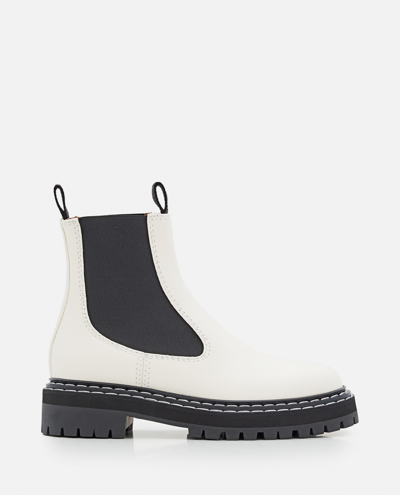 Proenza Schouler Lug Sole Leather Chelsea Boots In Multi