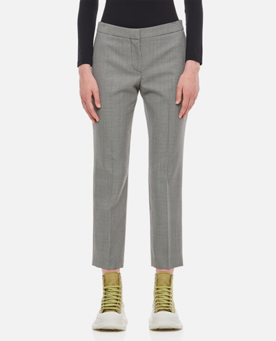 Alexander Mcqueen Straight Leg Trousers In Grey