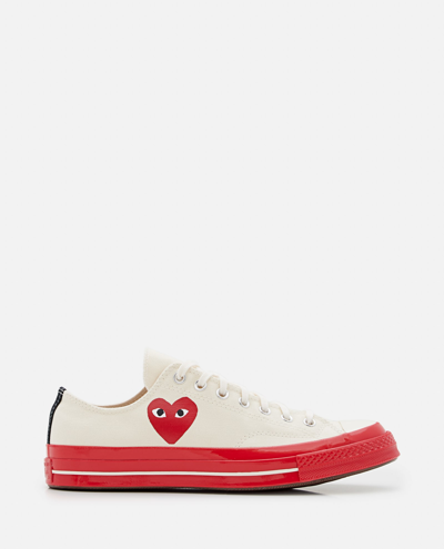 Comme Des Garçons Play Chuck 70 Canvas Sneakers In White