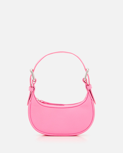 By Far Mini Soho Leather Shoulder Bag In Rose