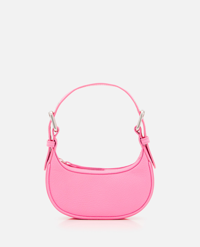 By Far Mini Soho Leather Shoulder Bag In Pink