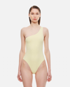 Lido Pollen One Shoulder One Piece Swimsuit In Yellow