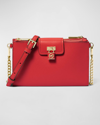 Michael Michael Kors Ruby Small Saffiano Leather Crossbody Bag In Crimson