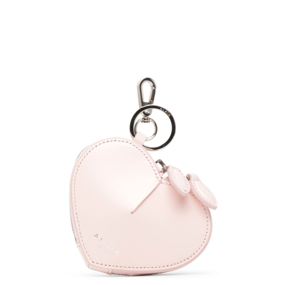 Alaïa Le Coeur Mini Pink Leather Purse