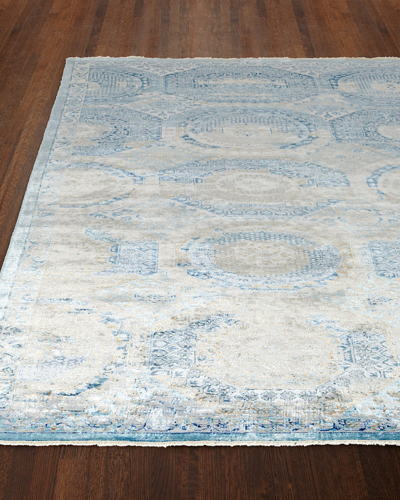 Exquisite Rugs Venetian Blue Fine Rug, 8' X 10'