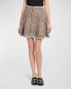 GIAMBATTISTA VALLI TWEED MINI CIRCLE SKIRT