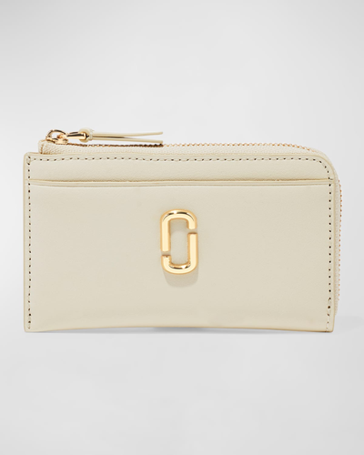 Marc Jacobs The J Marc Top Zip Multi Wallet In Cloud White