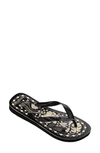 Havaianas Women's Farm Rio Slip On Flip Flop Sandals In Black