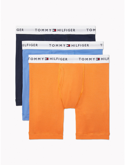 Tommy Hilfiger Cotton Classics Boxer Brief Three In Tangerine