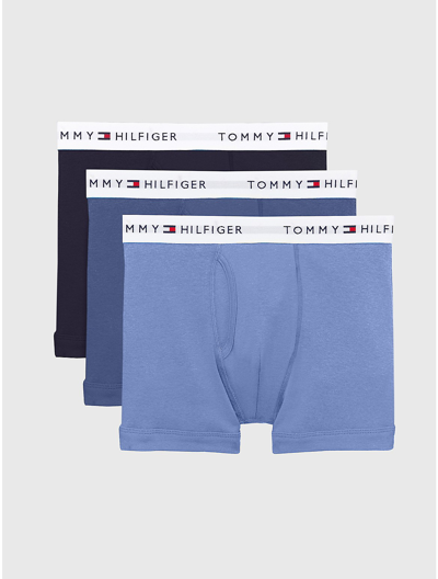 Tommy Hilfiger Cotton Classics Trunk Three In Soft Blue