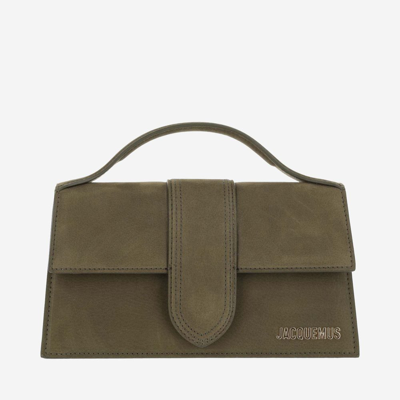 Jacquemus Le Bambinou Leather Tote Bag In Verde