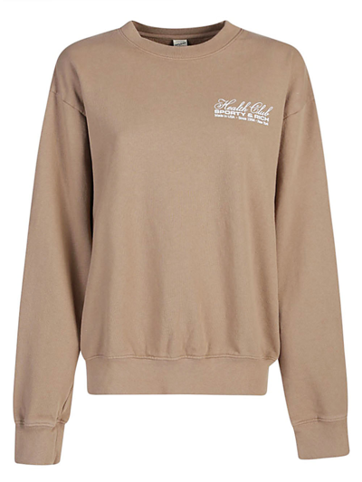 Sporty And Rich Made In Usa Cotton Sweatshirt In Brown