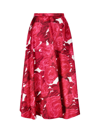 VALENTINO VALENTINO FLORAL PRINTED PLEATED SKIRT