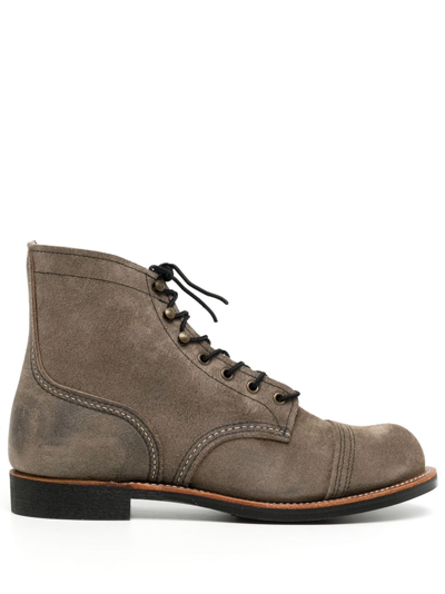 Red Wing Shoes Iron Ranger Combat Boots In 褐色