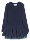 SIMONETTA DOUBLE-LAYER KNIT DRESS