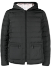 Thom Browne 4-bar Stripe Padded Jacket In Grey