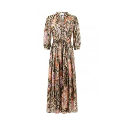 Hayley Menzies Jesse Silk Shirt Dress In Multi