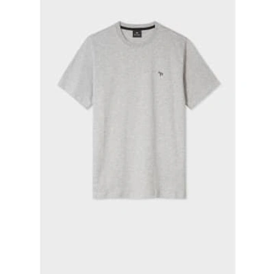 Paul Smith Grey Zebra Logo T Shirt In Greys