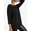 WOLFORD LARGE BLACK AURORA PURE CUT PULLOVER