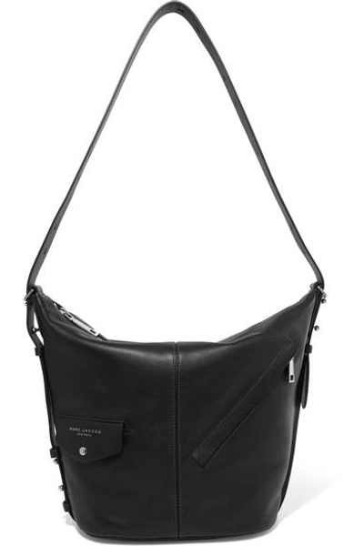 Marc Jacobs Sling Leather Shoulder Bag In Black