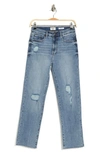 Kensie High Rise Slim Straight Jeans In Lora W Dest