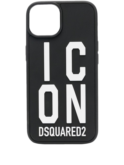 Dsquared2 Icon Logo-print Iphone 14 Case In Black