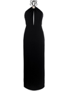 Staud Black Abigail Midi Dress In Black