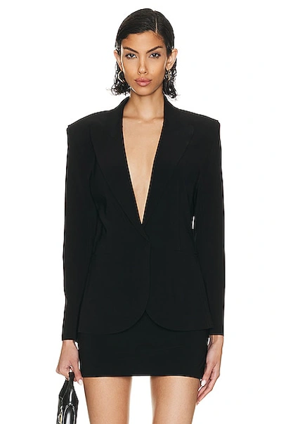 Norma Kamali Fitted Blazer By . Timeless And Essential Garment Suitable For Any Occasion In Black