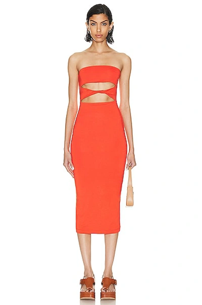 Ser.o.ya Bristol Dress In Blood Orange