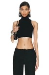 ZEYNEP ARCAY HALTER CROP TOP