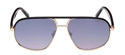 Tom Ford Ft1019 28b Navigator Sunglasses In Gold / Rose / Rose Gold