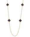 JUVELL JUVELL 18K PLATED BLACK ONYX LINK NECKLACE
