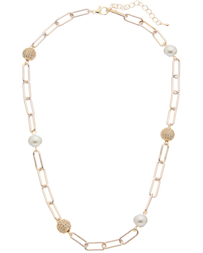 Juvell 18k Plated Pearl Link Necklace