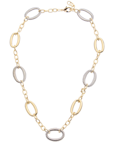 Juvell 18k Plated Link Necklace In Gold