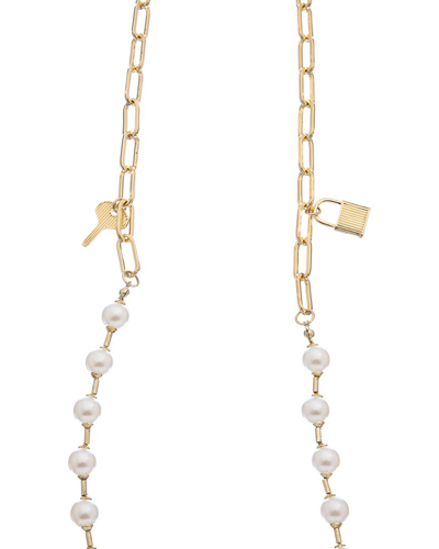 Juvell 18k Plated Pearl Link Necklace